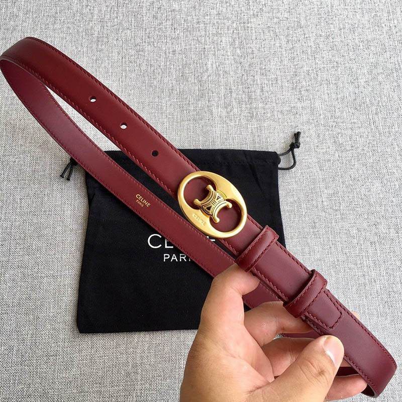 New sale [Celine] Small replica Mylon Triomphe belt Cel19612