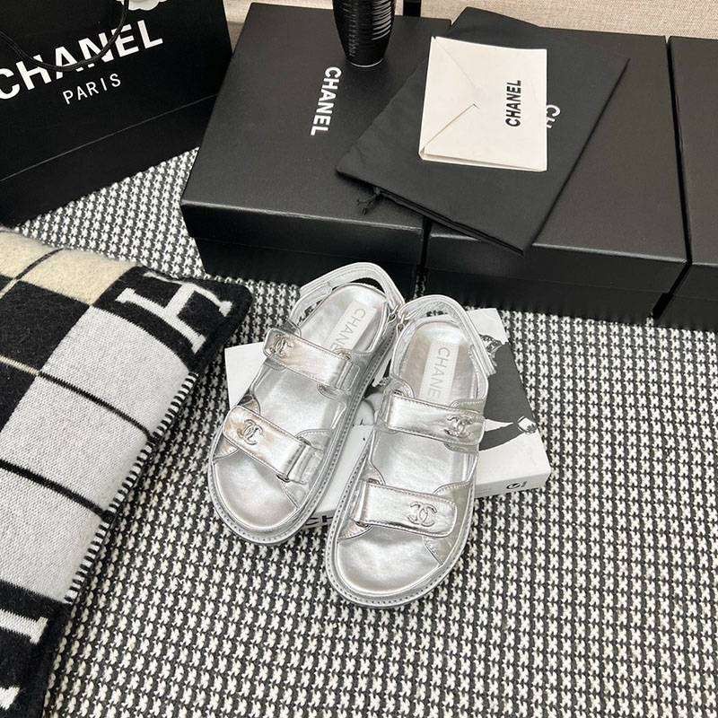 Replica Chanel calfskin sandals not available in Japan shd35772