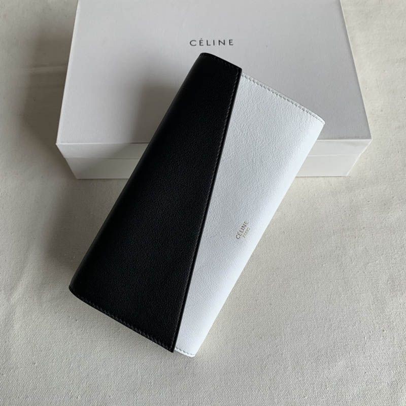 Very popular!! New color Celine Bicolor Wallet Replica Cev65795