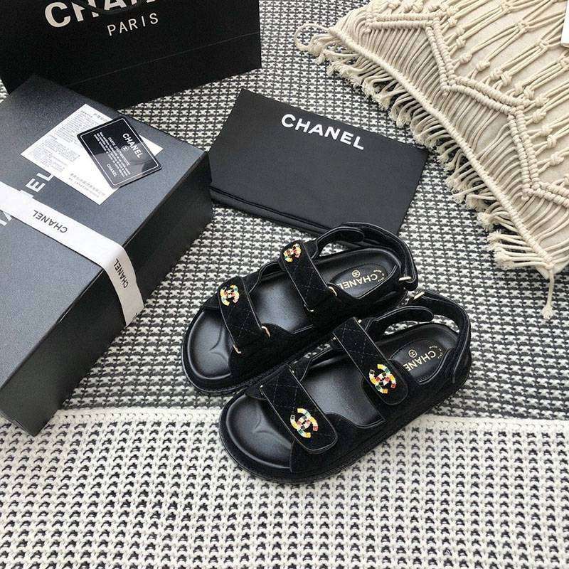 Best Price Challenge Chanel Knit Sandals Replica shz36939