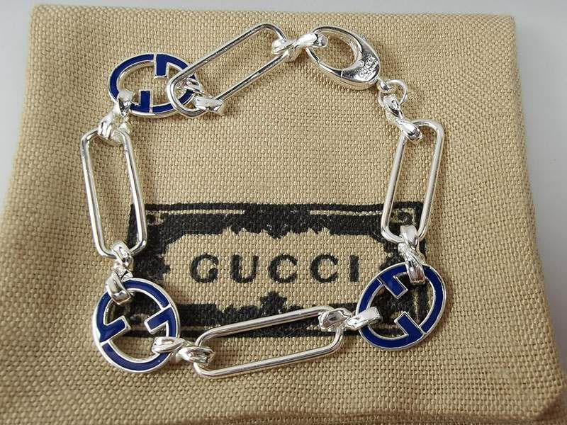 Very popular: Gucci Interlocking G replica silver bracelet gul50674