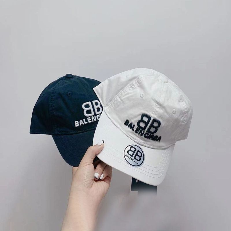 [Not available in Japan] Balenciaga logo embroidered organic cotton drill cap replica bab83856