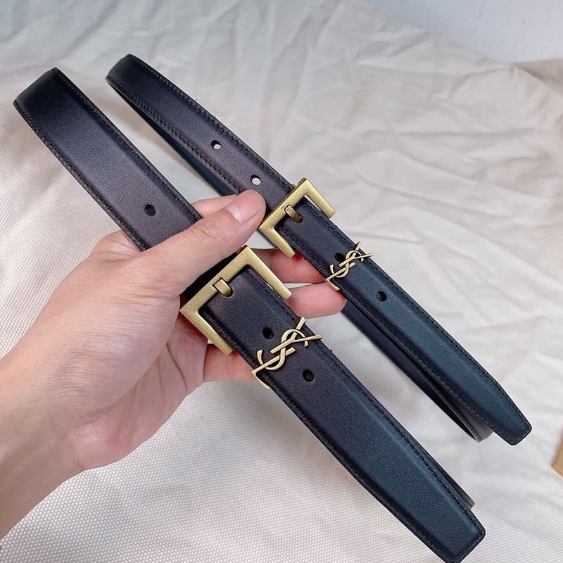 New for Spring/Summer Saint Laurent Replica Monogram Narrow Belt 20/30mm Sac66999