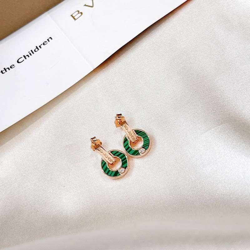 Very popular!! New color Bulgari 18K yellow gold earrings replica N grade high quality?? Bug72663