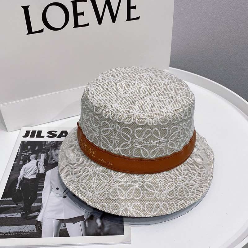 New color ☆ Rare Loewe Anagram Logo Fake Jacquard Bucket Hat lot00735