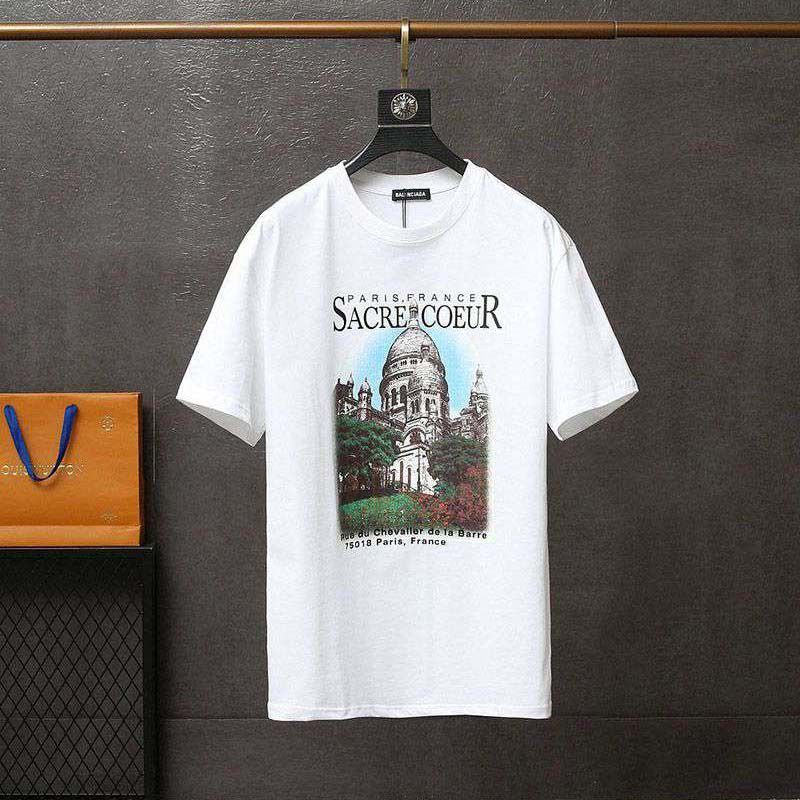 Love at first sight? Replica Balenciaga crew neck T-shirt SACRE COEUR white baz66910