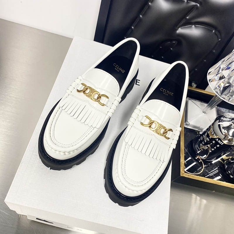Sold out Celine Leco Triomphe Loafer Replica Calfskin Cew00493
