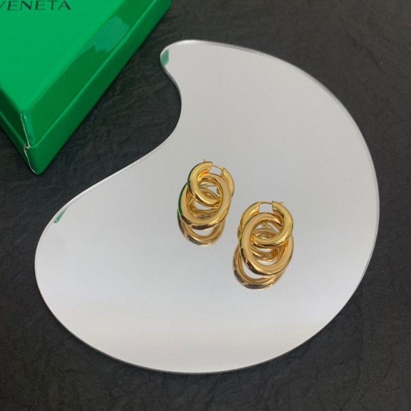 The hottest topic! Bottega Veneta drop earrings replica, gorgeous 18-karat gold-plated boc09798