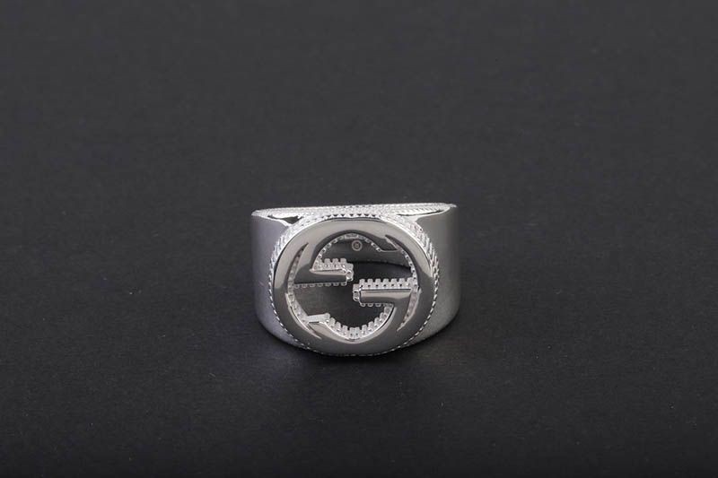 Very popular Gucci/Interlocking G silver ring replica guq56968