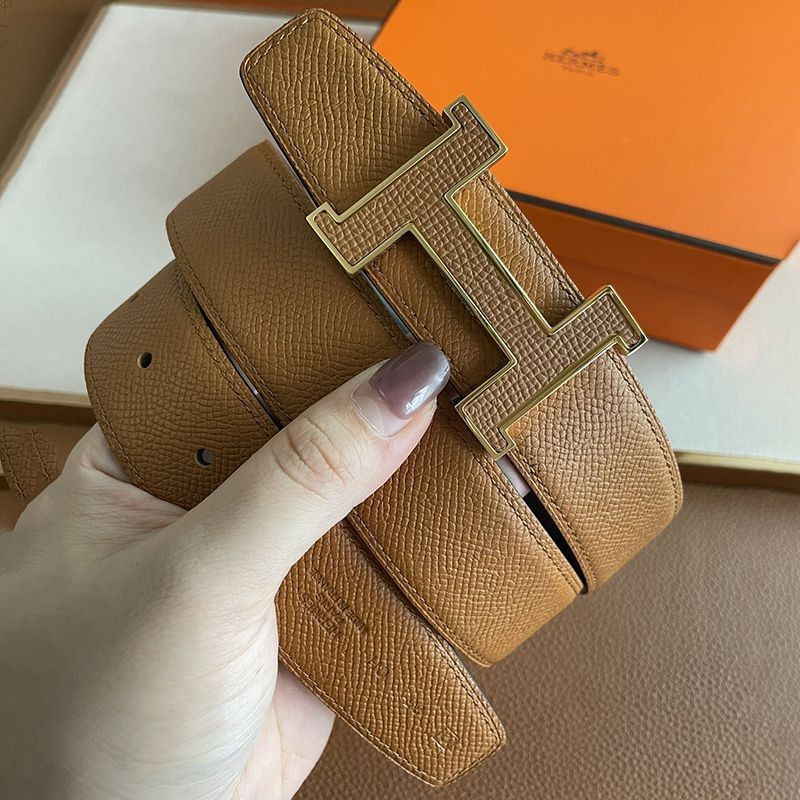 Rare ★ Hermes ★ Silver Ancre H 35mm reversible belt copy erw73413 Rare ★ Hermes ★ Silver Ancre H 35mm reversible belt copy erw73413