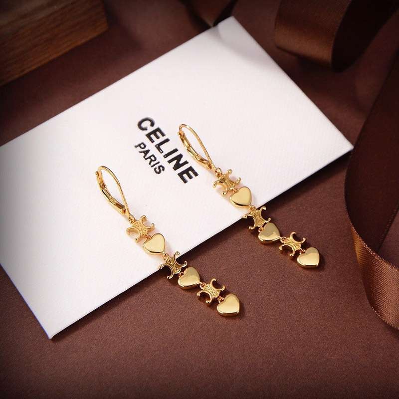 Very popular all over the world? Celine Triomphe replica multi short earrings Cee32504