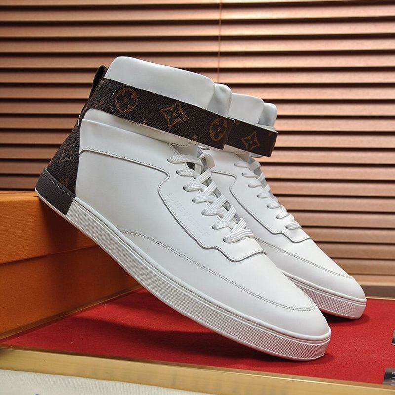 Popularity rising? Louis Vuitton Rivoli line sneaker copy high cut vuy25286