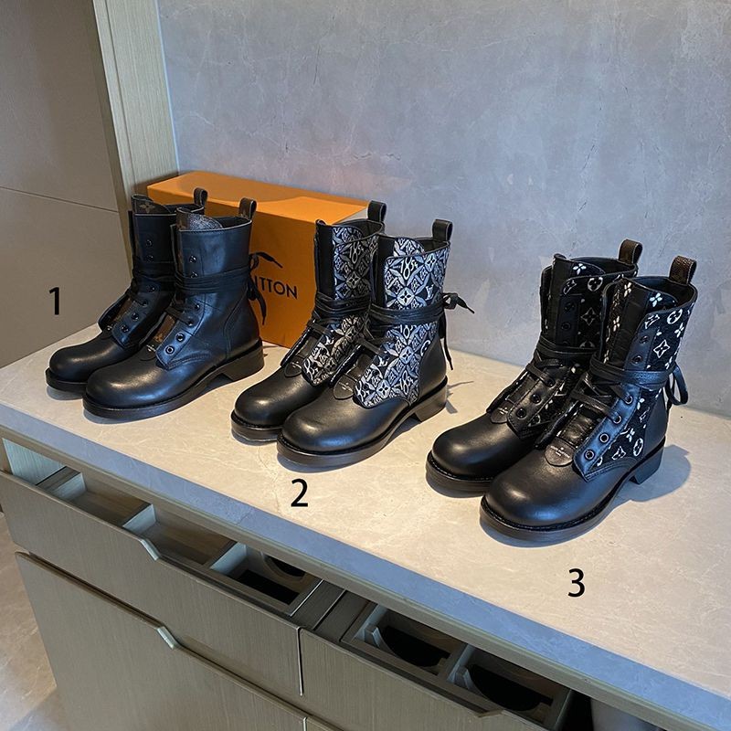 Free shipping Louis Vuitton Wonderland line ankle boots replica 3 colors vup42508