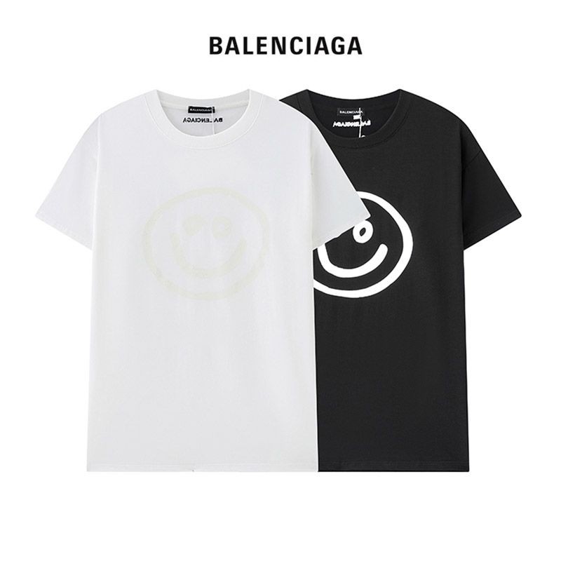 Extremely rare! Balenciaga Smiley Print T-shirt replica in 2 colors bar71195