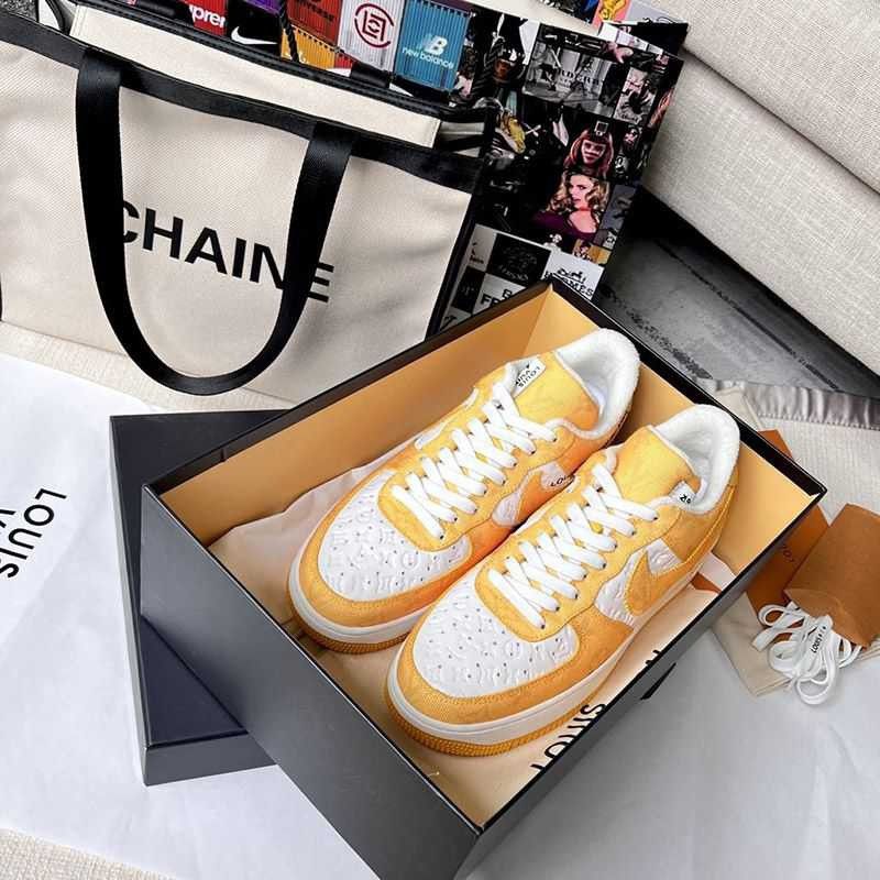 Popular all over the world? Louis Vuitton Nike Replica Monogram Air Force 1 Collaboration Sneakers nad66465