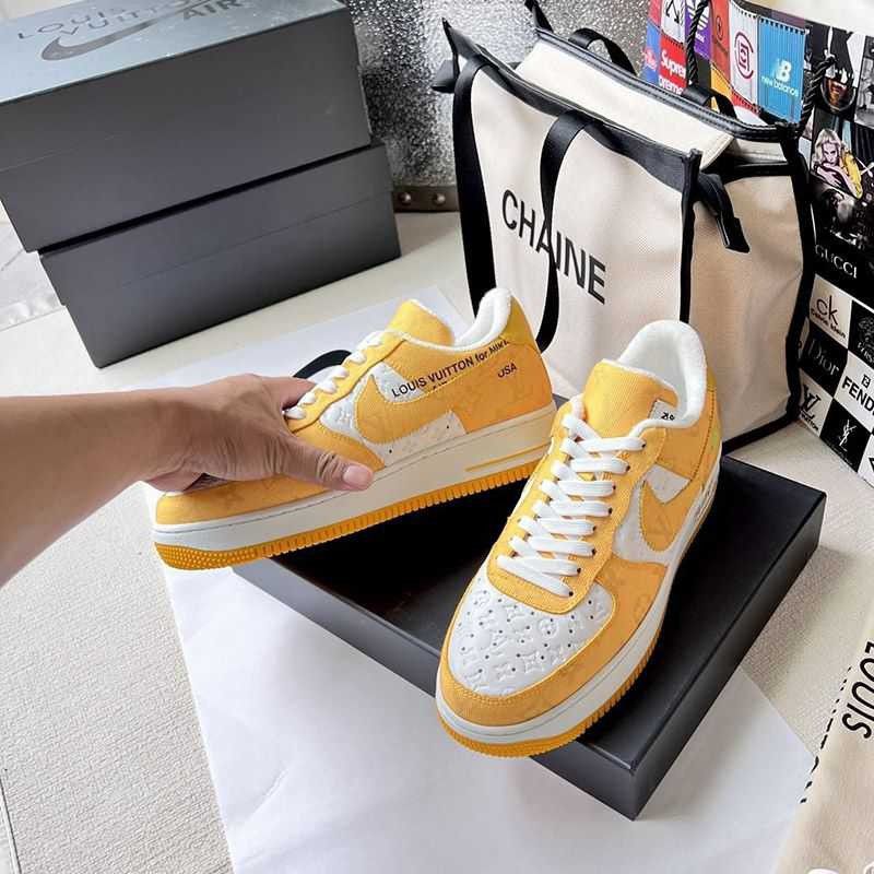 Popular all over the world? Louis Vuitton Nike Replica Monogram Air Force 1 Collaboration Sneakers nad66465
