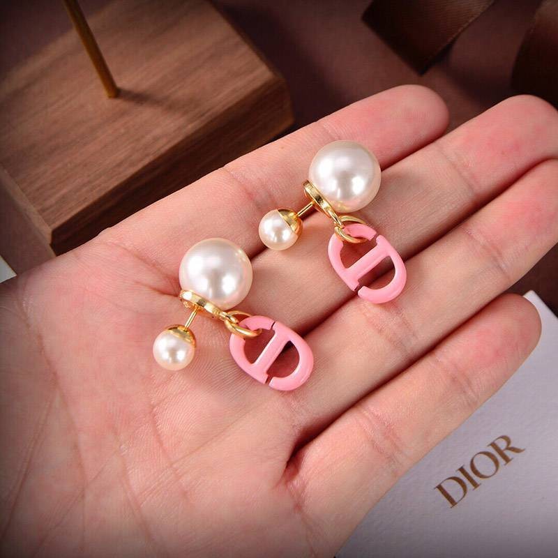 [Not available in Japan] Dior TRIBALES earrings replica metal & resin pearl dev64852