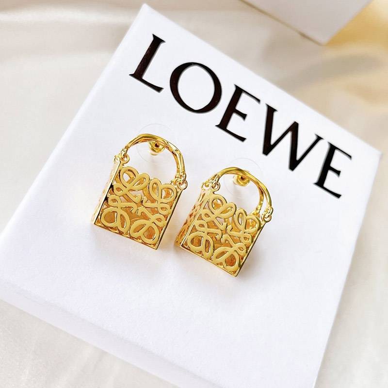 Very popular!! New color Loewe Anagram replica stud earrings loi89617