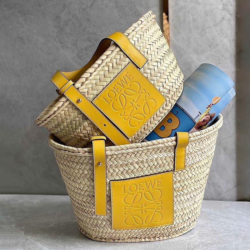 21AW New Loewe Basket Bag Replica Loewe Basket Carry Bag Small loq47282