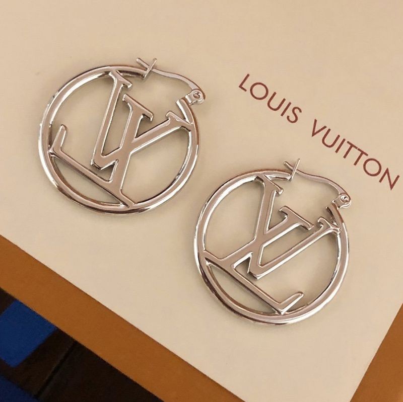 21-22AW Very popular ★ Perfect as a gift? Louis Vuitton Replica E Hoop Earrings M64288