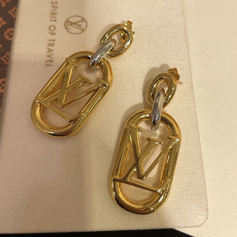 ◆Rare◆Louis Vuitton earrings replica dress party? Gold Silver M00603