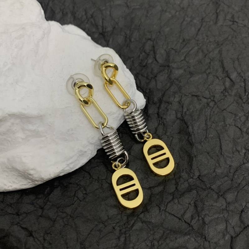 ★Japan!! Popular! Dior Metal Earrings Replica dek08754
