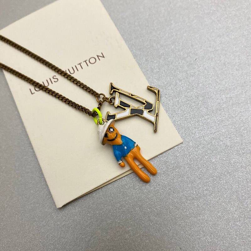 No. 1 in cumulative total sales! Fake Louis Vuitton pendant chain LV necklace vuh22746