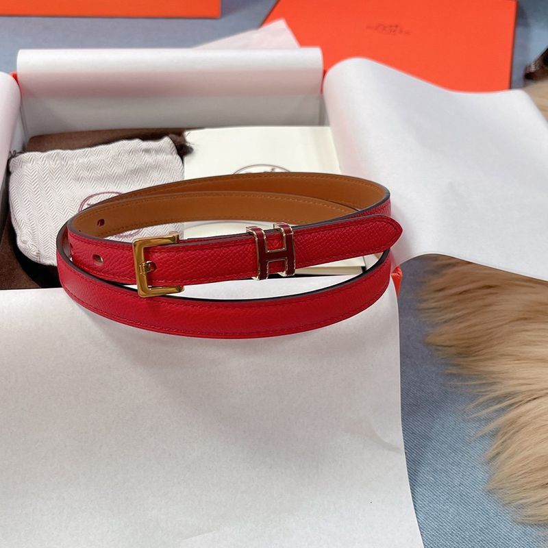 Very popular all over the world? Hermes☆Belt Pop H 15mm Calfskin Thin Belt Perfect as a Gift Fake err57196