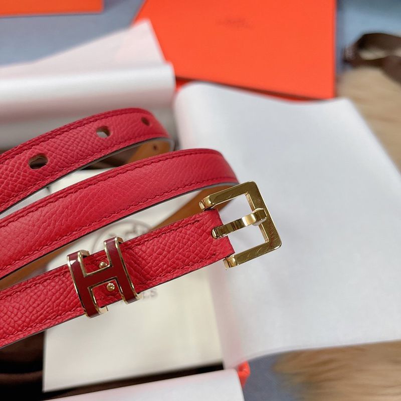 Very popular all over the world? Hermes☆Belt Pop H 15mm Calfskin Thin Belt Perfect as a Gift Fake err57196