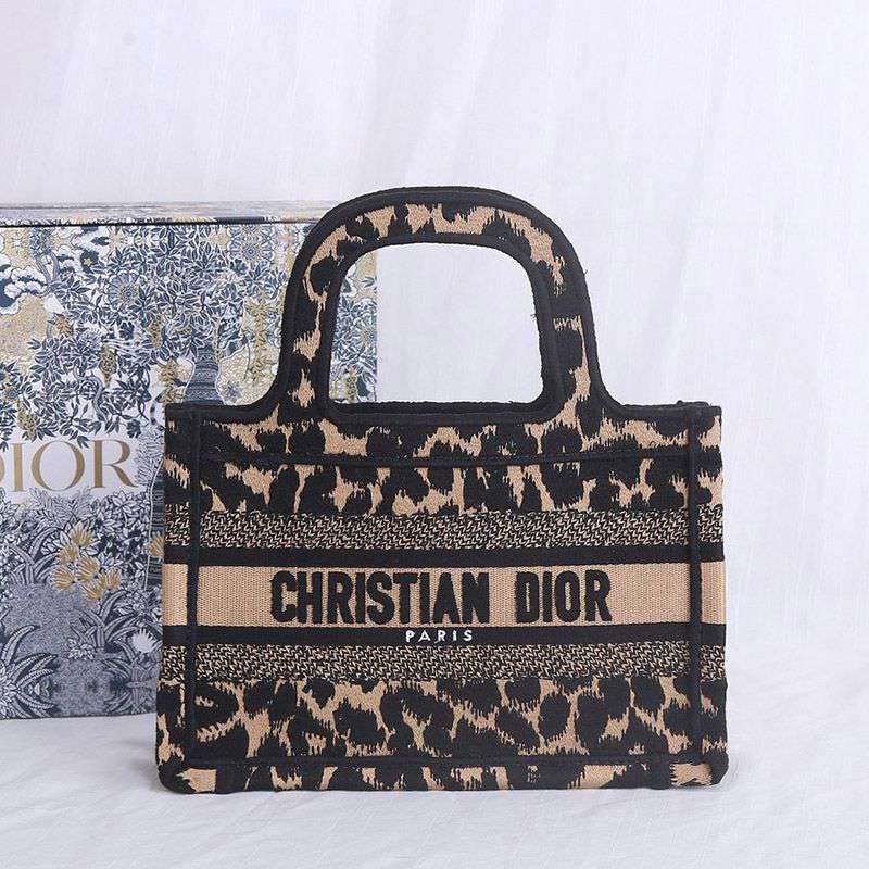 New spring Dior replica book tote mini bag Mizza embroidery dek83537