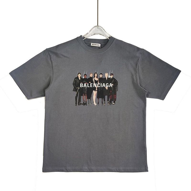 [Not available in Japan] Real Balenciaga T-shirt copy, grey bax82470