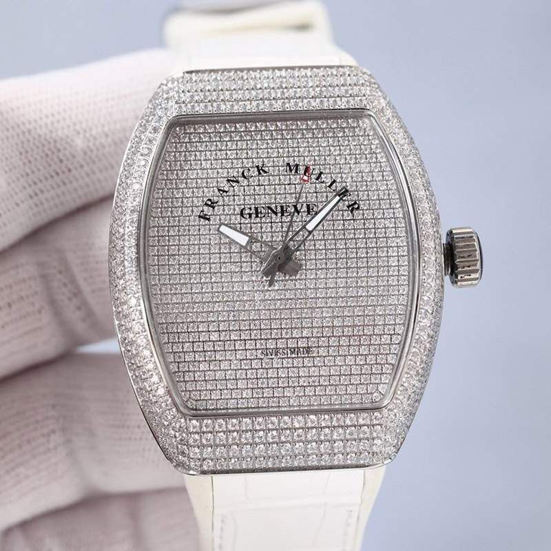 ★Japan!! Popular! Frank Muller Casablanca V45 Replica Full Diamond 54mm fra98326