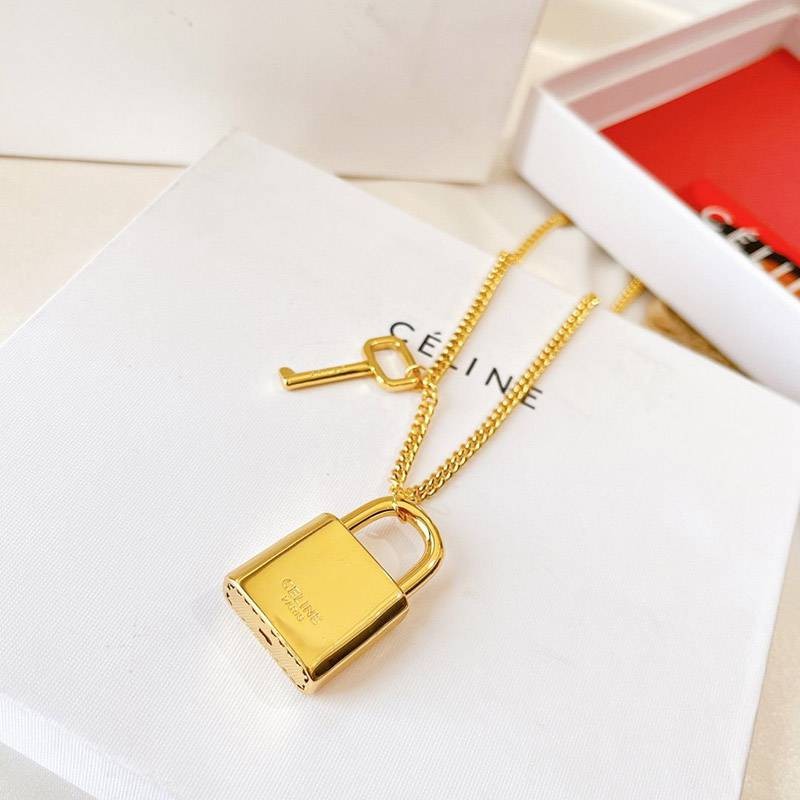 Very popular!! New color Celine 16 Seize copy padlock necklace Cep97445