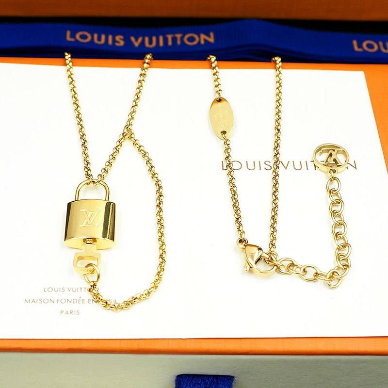 [Popular padlock motif?] Louis Vuitton Collier LV Rocky fake necklace M00567