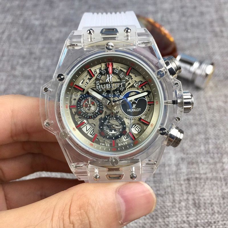 Sure to sell out: Hublot replica Big Bang in transparent case, limited production of 500 pieces huq19202