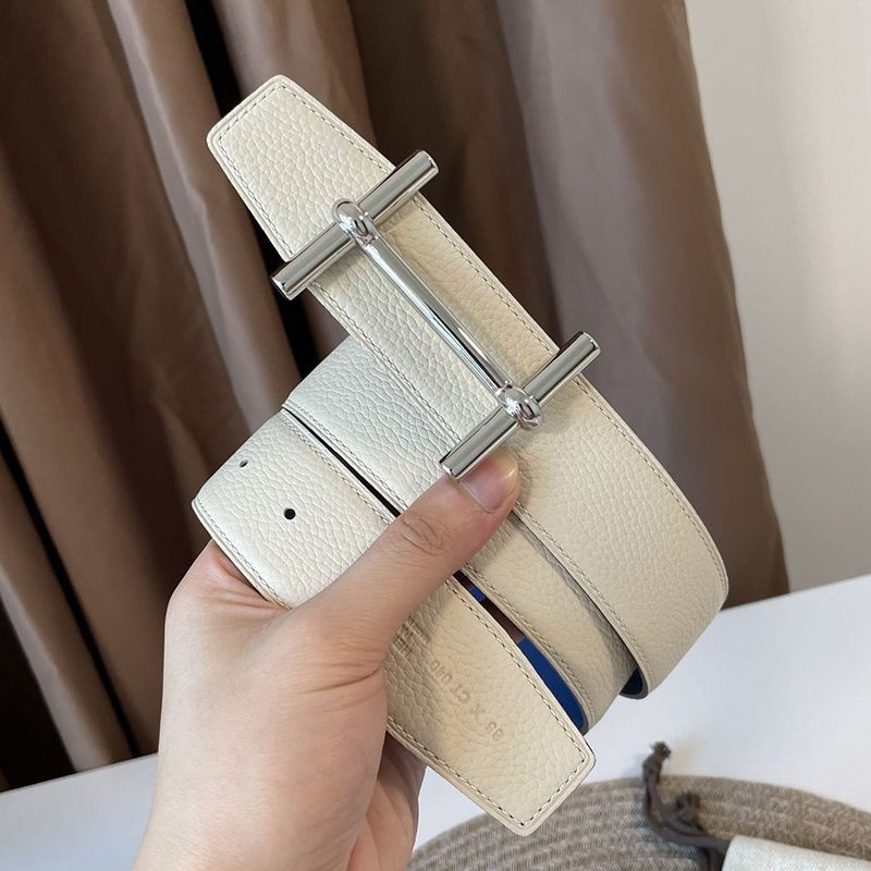 Super Hot Topic! Rare ★ Hermes ★ Silver Ancre H 38mm Reversible Belt Replica err78168