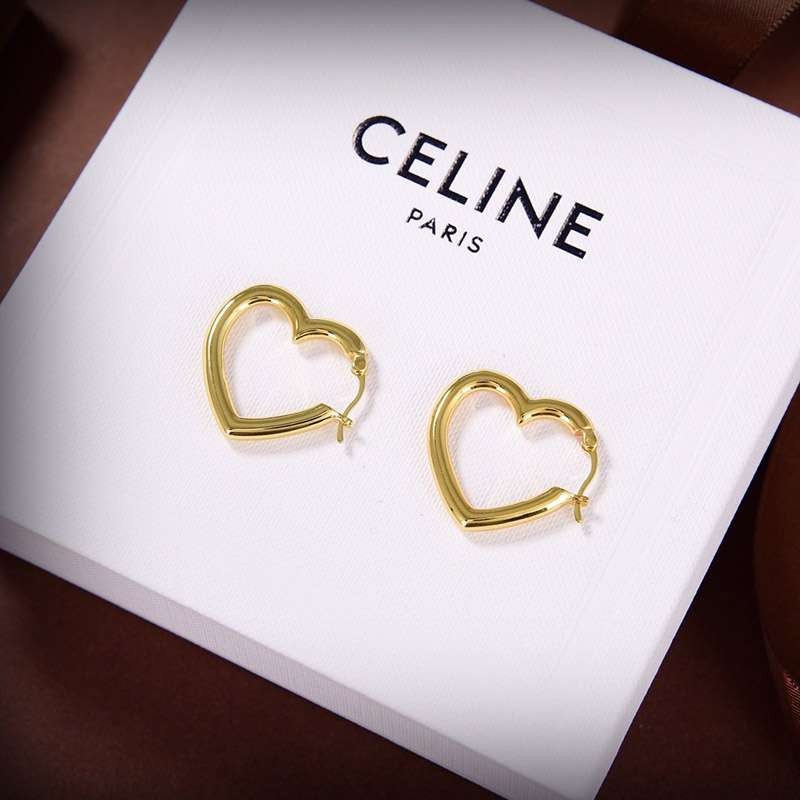 Lowest price challenge Celine heart earrings replica Cef18266