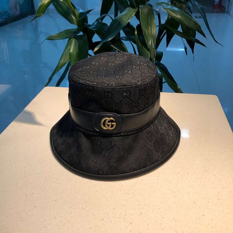 21-22AW Gucci GG Canvas Fedora Baguette Hat Replica Cute guk29514