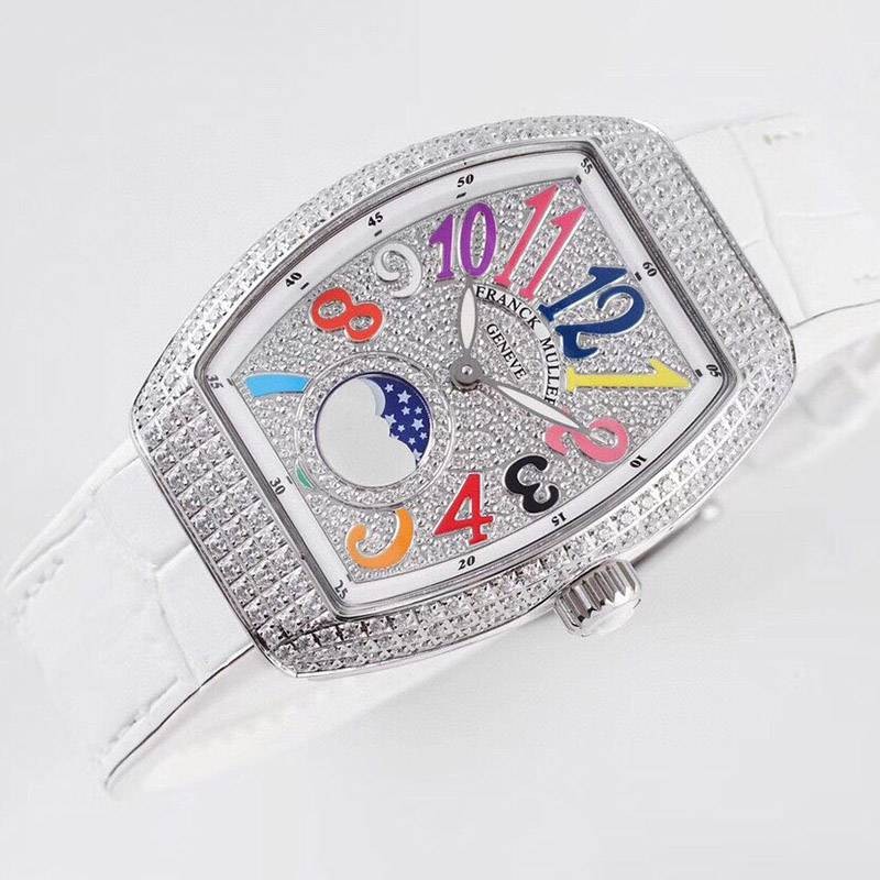 Free shipping Frank Muller replica Color Dreams V32 full diamond frb11930