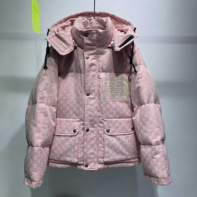 Eye-catching colors Gucci North Face down fake ★ Down jacket gui93125