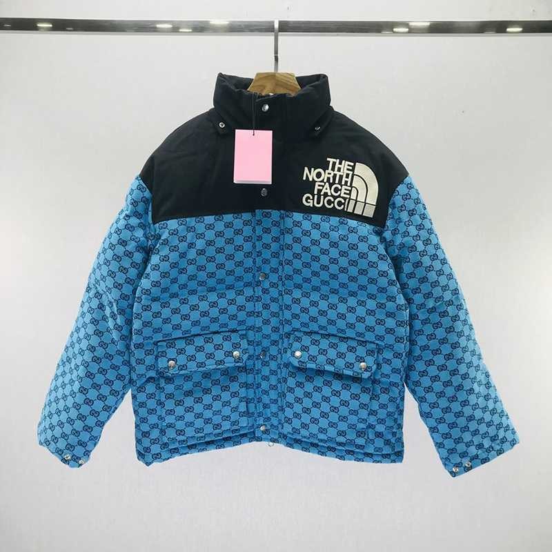☆Super popular☆Gucci x North Face replica◆Collaboration down jacket GG logo gus93379