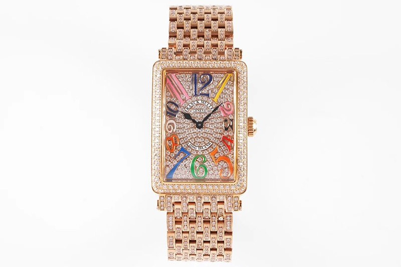 Love at first sight? Frank Muller Long Island fake full diamond super popular frg59287