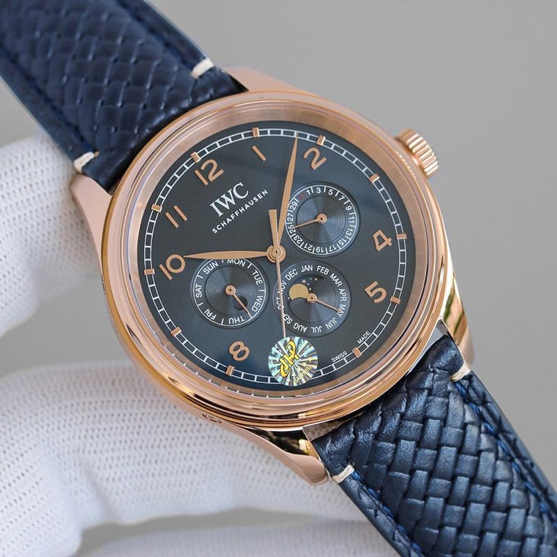 Rare color IWC copy Portuguese perpetual calendar watch 42 iwu90858