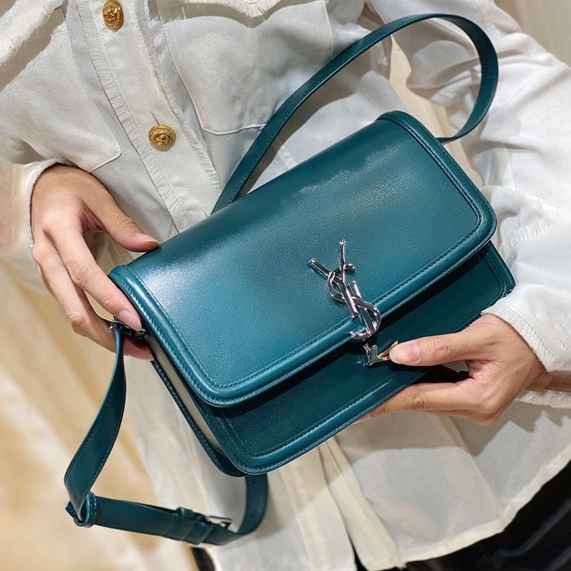 Hard to find Saint Laurent shoulder bag replica box leather satchel bag San58562