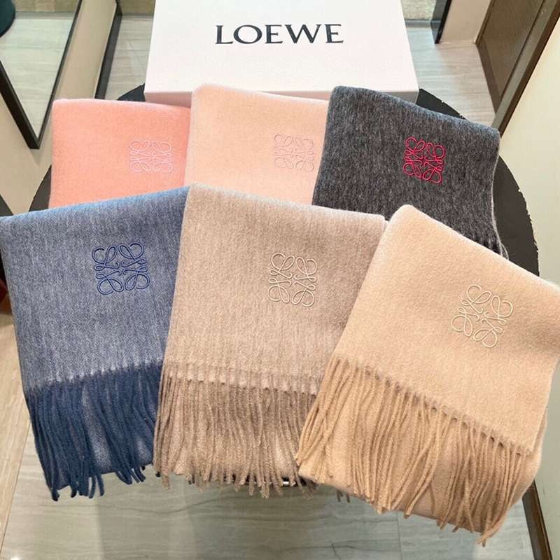 Loewe Bicolor Scarf Replica (Wool & Cashmere) Loe86642