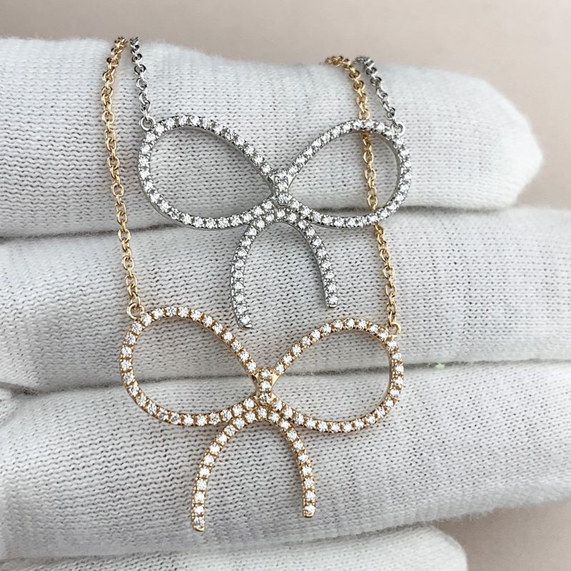 No.1 Popular Tiffany Diamond Flower Pendant Tik64801