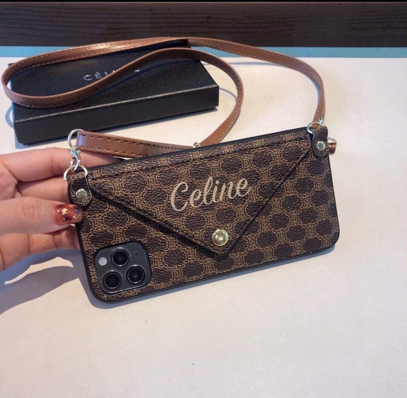 Free shipping [Celine] NEW? iPhone 11/12 Pro case with strap Cee37013