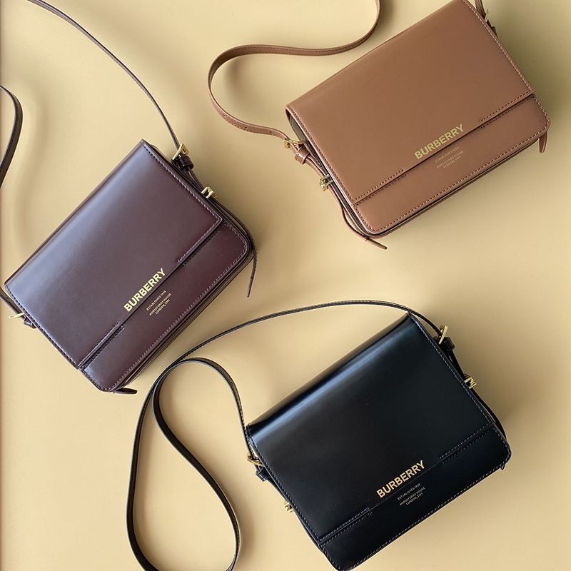 Very popular!! New Burberry Small Two-Tone Leather Grace Bag Replica 3 colors available before they sell out 80119721