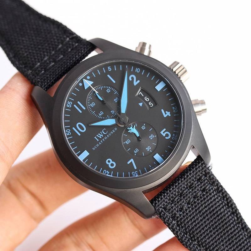 Very popular! IWC replica pilot watch chronograph Top Gun iwr90549