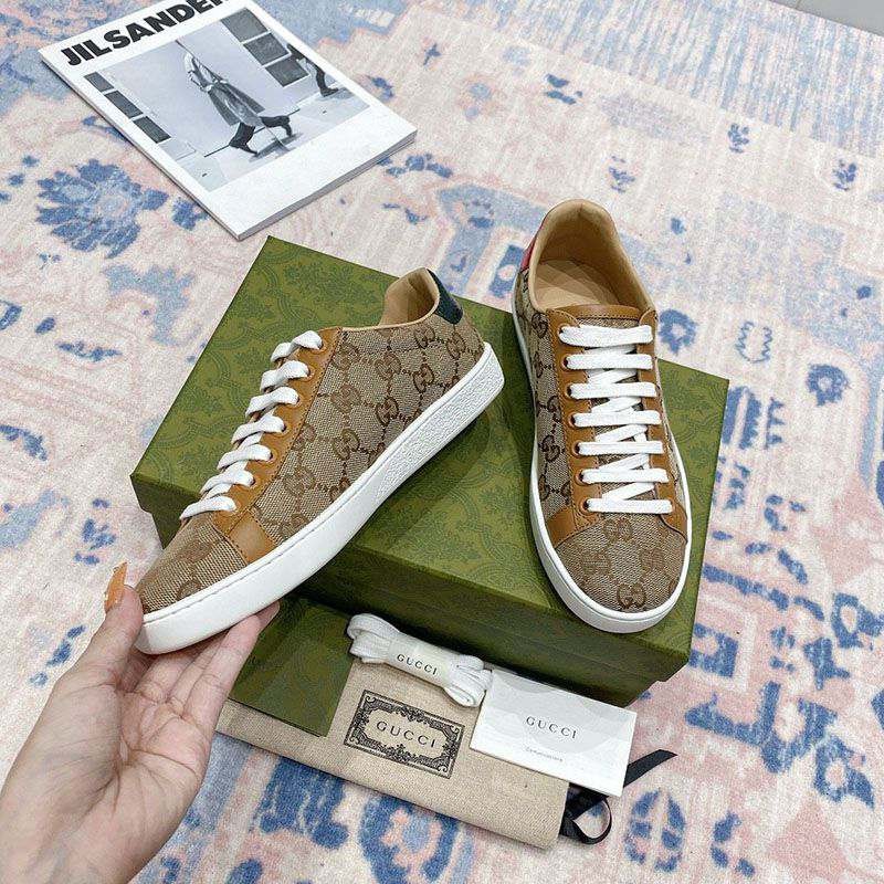 Cute Gucci Replica [Ace] GG Supreme Women's Sneakers gur89531